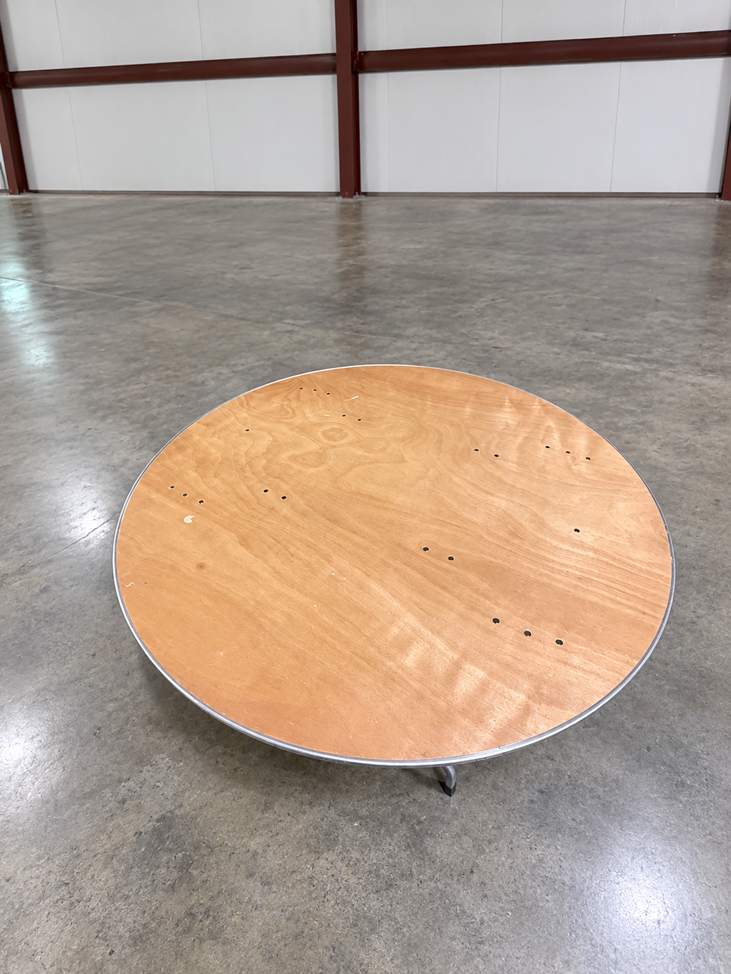 5-Foot Wood Round Table