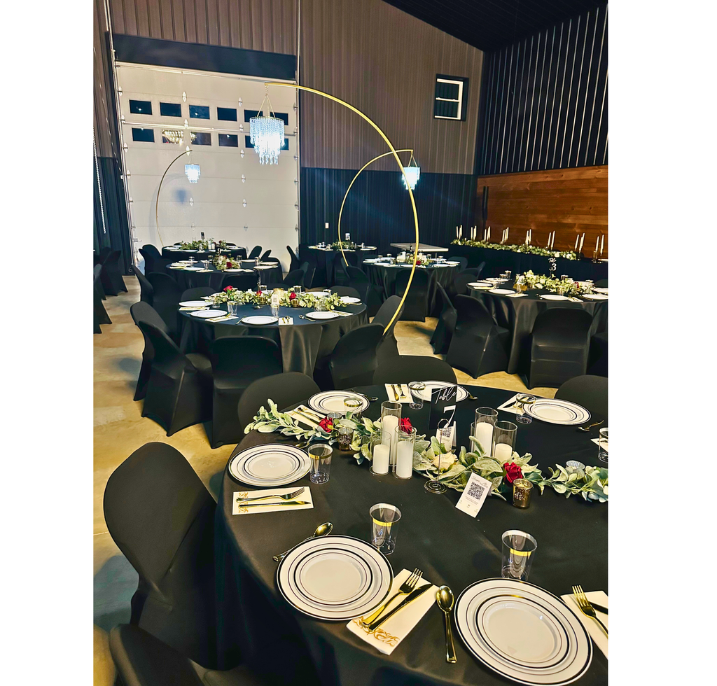 7 ft Golden Semi-Circular Arch Stand